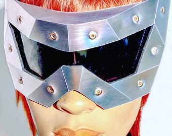 Trapezium Vasarely frames, futuristic visors, future eyewear,groovy headpiece