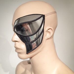 cyborg eye patch designed by Divamp, futuristic pirate patch, cyborg patch mask