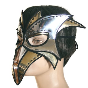 zanni mask, plague doctor mask with beak. steampunk headgear