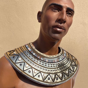 Anubis collar, Egyptian , usekh, ancient Egypt costume, pharaoh