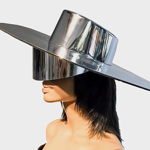 Futuristic Chrome Zorro Big Hat big 