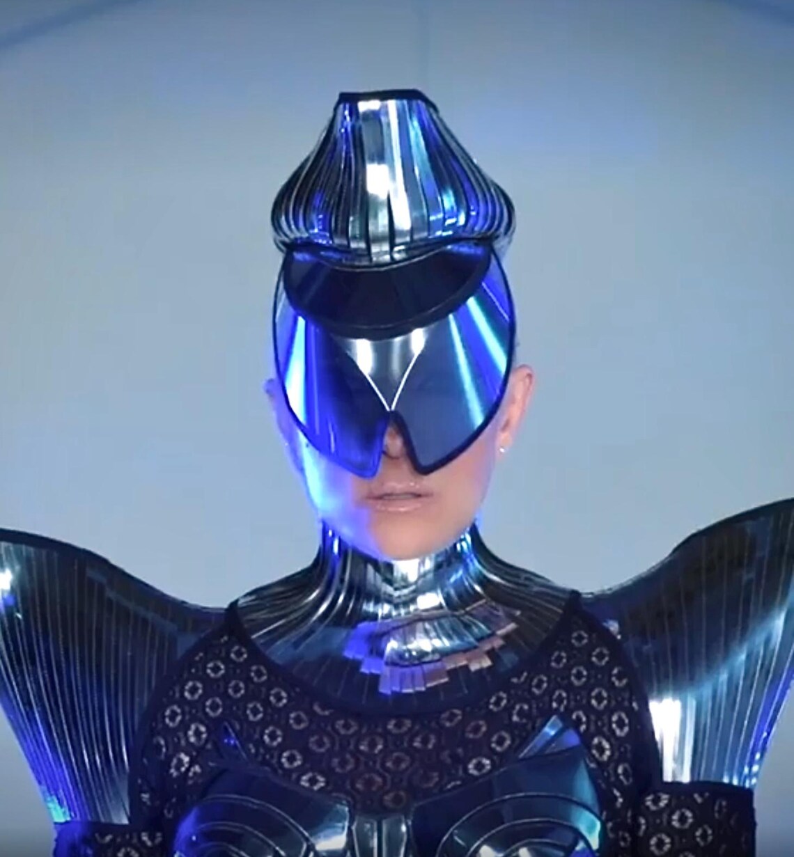 Ponnytail Mohawk Cyborg , Sci Fi Headpiece , Cyber, Divamp Couture - Etsy
