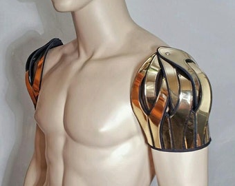 Single Gaudian spartan armour schouder pad, pauldron epaulet, powldron measure made, left or right