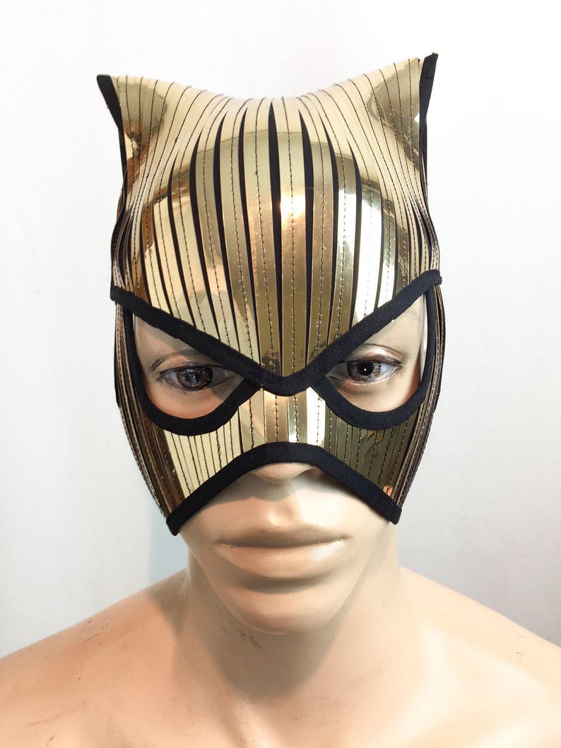 baphomet catwoman fetish masker krijger hoofddeksel armor sci fi futuristische steampunk cyber hoofdtooi cybergoth image 5