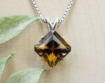 Smoky Quartz Pendant; Natural Untreated Congo Smokey Quartz; 5.610cts