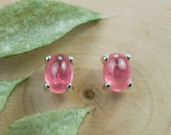 Rhodochrosite Earrings; Natural Untreated USA Sweet Home Rhodochrosite; 2.345cts