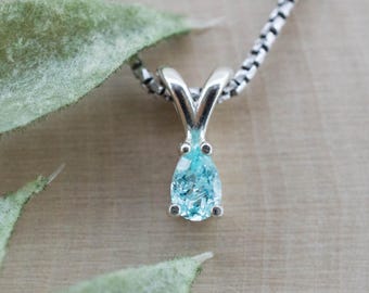 Paraiba Tourmaline Pendant; Natural Brazilian Tourmaline; 0.330cts