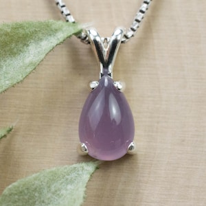 Purple Chalcedony Pendant; Natural Untreated Nevada Purple Sage Chalcedony; 2.460cts