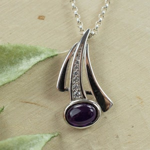 Amethyst Pendant, Natural Untreated Brazil Amethyst