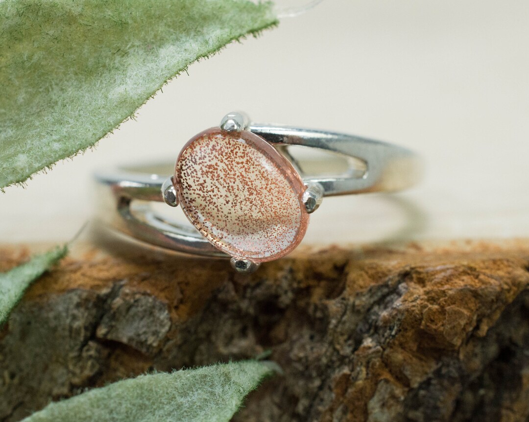 Oregon Sunstone Ring; Natural Untreated USA Sunstone; 1.280cts - Etsy