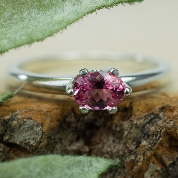 Pink Spinel Ring, Natural Untreated Vietnam Spinel