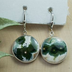 Ocean Jasper Earrings; Genuine Untreated Madagascar Jasper