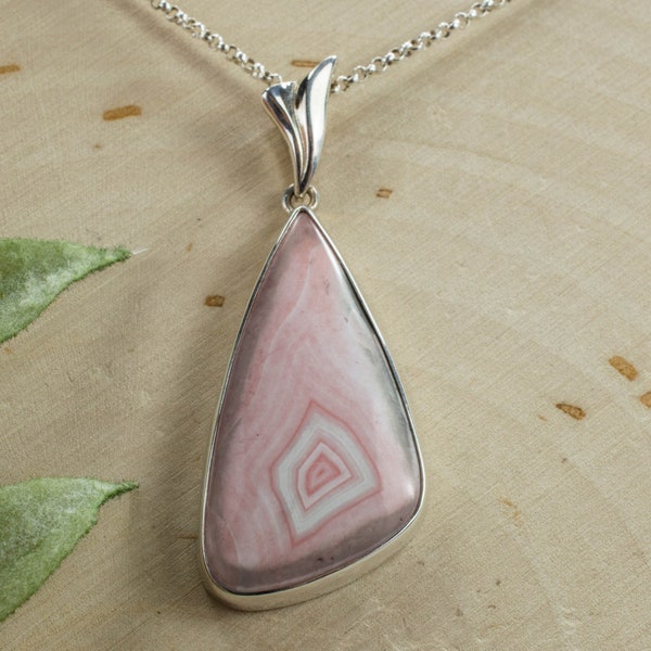 Agate Sterling Silver Pendant, Genuine Untreated Australia Agate