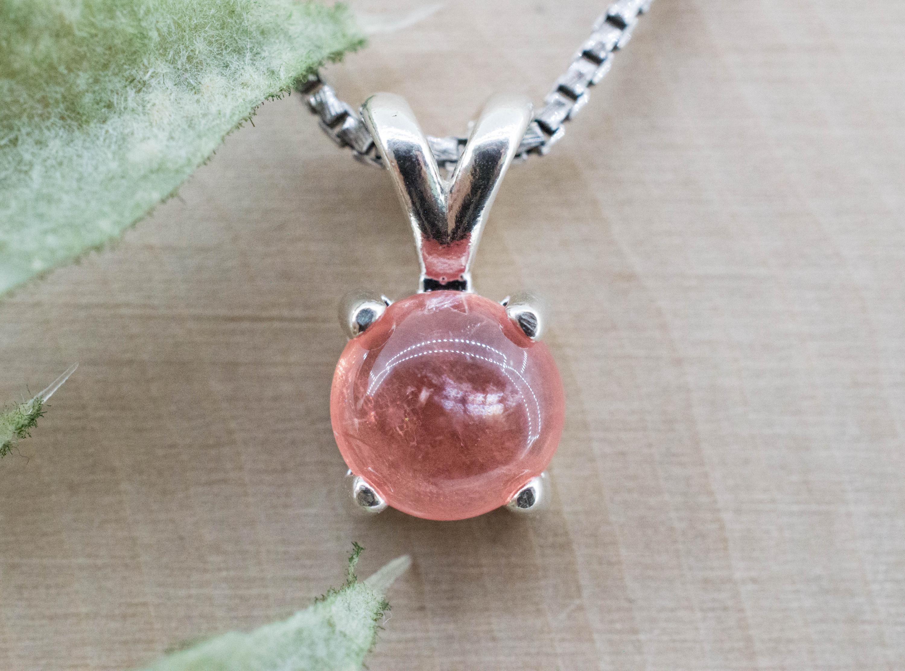 ロードクロサイトペンダント；天然未処理米国産スウィートホームロード