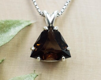 Smoky Quartz Pendant; Natural Untreated Congo Smokey Quartz; 5.610cts