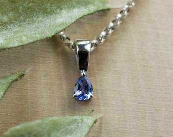 Tanzanite Pendant; Genuine Tanzania Tanzanite; 0.150cts