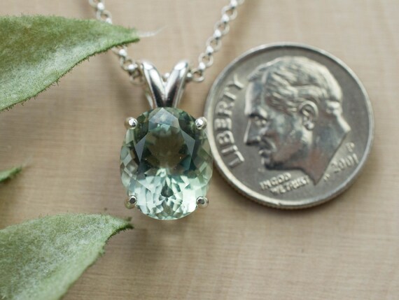 Prasiolite pendant outlet