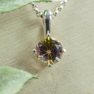 Tourmaline Pendant, Genuine Untreated Nigeria Tourmaline
