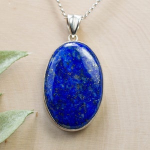 Lapis Lazuli Pendant; Natural Untreated Afghani Lapis