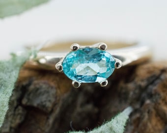 Paraiba Tourmaline Ring; Natural Brazilian Tourmaline; 0.455cts