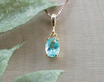 Paraiba Tourmaline Pendant; Natural Brazilian Tourmaline; 0.375cts