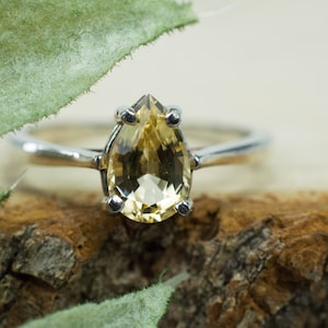 Imperial Topaz Ring, Genuine Untreated Brazilian Topaz; 1.290cts