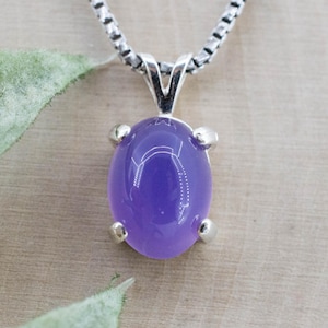 Purple Chalcedony Pendant; Natural Untreated Ethiopia Agate; 3.350cts
