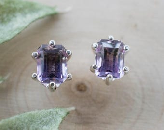 Ametrine Earrings; Natural Untreated Bolivia Ametrine; 1.875cts