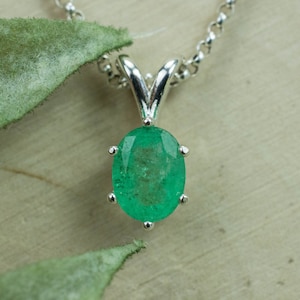 Emerald Pendant, Genuine Brazil Emerald