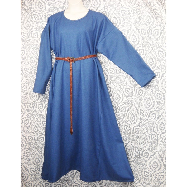 Sz 3X Medieval Wool Poly Blend Dress Gown Viking, Norman, Saxon SCA LARP