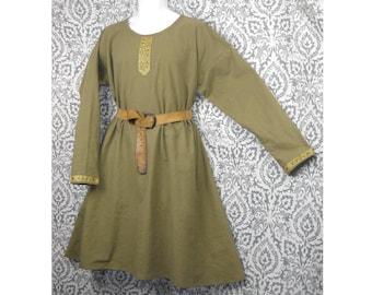 Sz Lg Medieval Cotton Norman, Saxon, or Viking Tunic SCA, LARP
