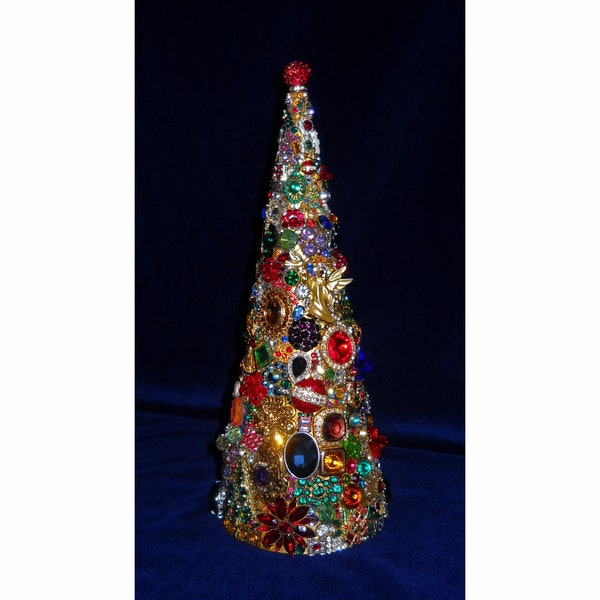 Jeweled Cone Tree Etsy
