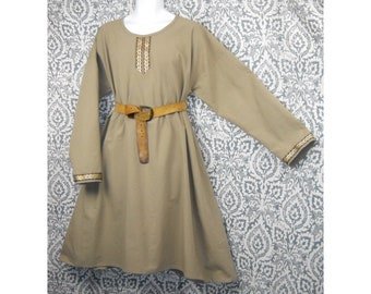 Sz XL Medieval Cotton Norman, Saxon, or Viking Tunic SCA, LARP