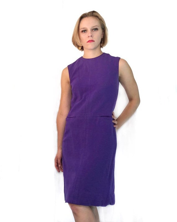 purple mod dress
