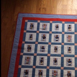 Polo Bears Crib Quilt - Small size.