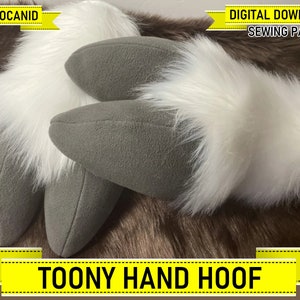 Toony Hand Hoof Pattern (Digital PDF/Tutorial, A4/ANSI Letter)