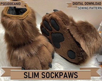 Slim Feetpaw Pattern (Digital PDF/Tutorial, A4/ANSI Letter)