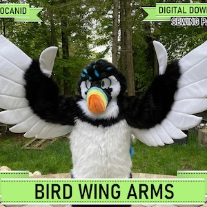 Bird Wings/Wing Arm Pattern (Digital PDF/Tutorial, A4/ANSI Letter)