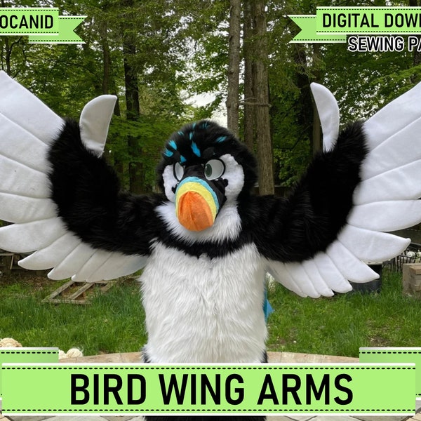 Bird Wings/Wing Arm Pattern (Digital PDF/Tutorial, A4/ANSI Letter)