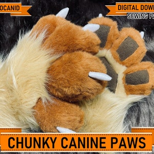 Chunky Canine Hand Paw Pattern (Digital PDF/Tutorial, A4/ANSI Letter)