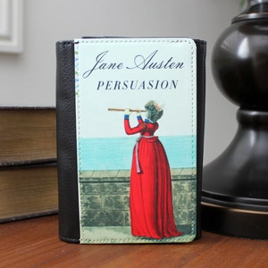 Cartera de piel sintética plegable con tapa de libro Persuasion