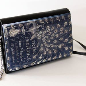 Cartera de piel sintética con tapa de libro de Orgullo y prejuicio, 1.ª edición