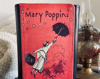 Mary Poppins Book Cover Bifold Faux Leather Wallet Clutch