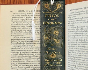 Pride & Prejudice Spine Felt Tasseled Bookmark
