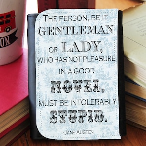 Jane Austen "Intolerably Stupid" Faux Leather Wallet