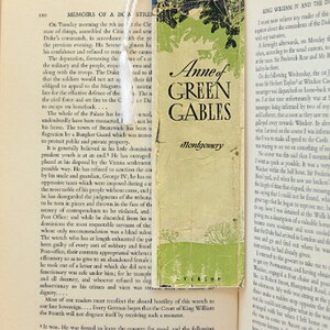 Anne of Green Gables Book Spine Felt Tasseled Bookmark bild 2
