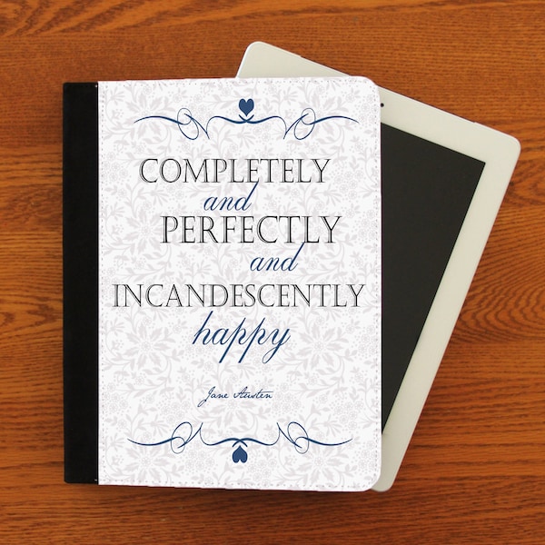 Completely Perfectly Happy  iPad Suede Protection Case