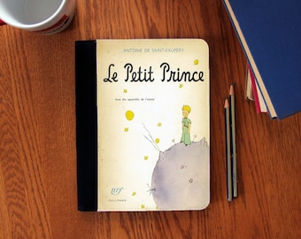 Couverture de livre française Le Petit Prince Carnet de notes Journal en toile suédée Mignon !