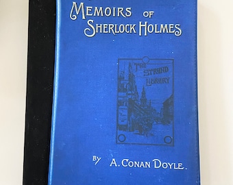 BLACK FRIDAY - Couverture du livre Les Mémoires de Sherlock Holmes, étui de protection en toile et daim pour iPad 2, 3, 4