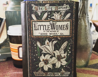 Portefeuille à deux volets en similicuir avec couverture de livre Little Women